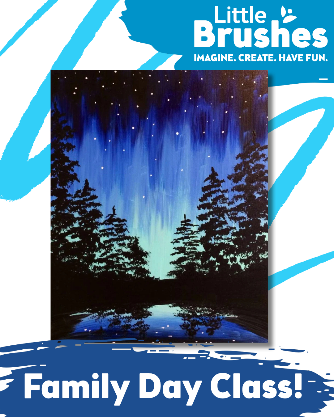 Aurora Through the Trees